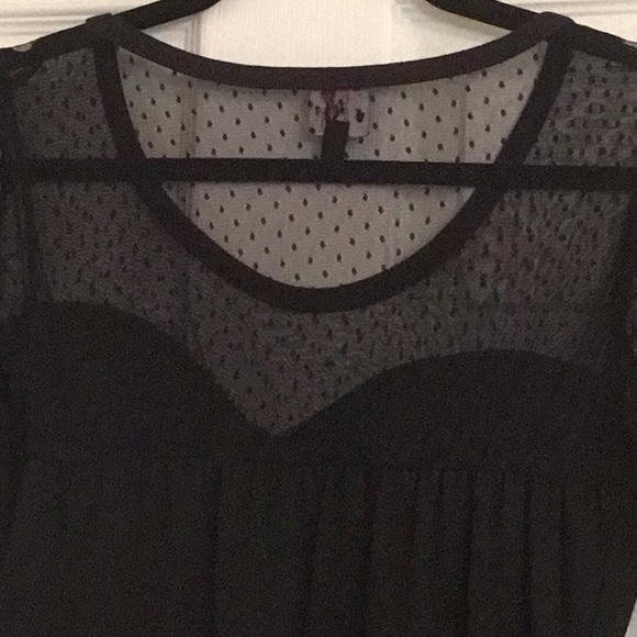 New Veras Eye Candy Black Long-Sleeve Mesh Dress - Picture 7 of 8